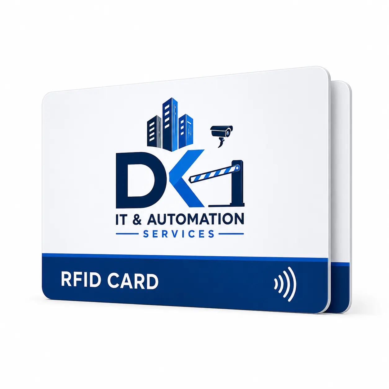 RFID card credential used with a DK RFID boom barrier installation